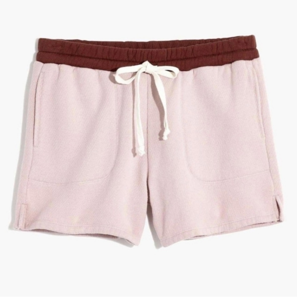 MADEWELL Airyterry Stitched Pocket Atheleisure Travel Sweatshorts Wisteria Dove - Picture 4 of 10